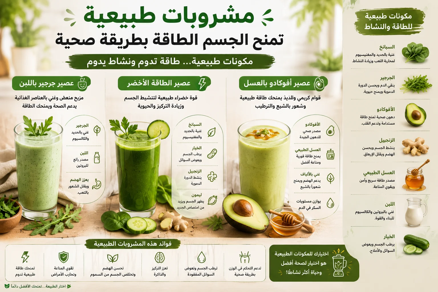  ثورة العصائر الطبيعية وبدائل الطاقة الاصطناعية