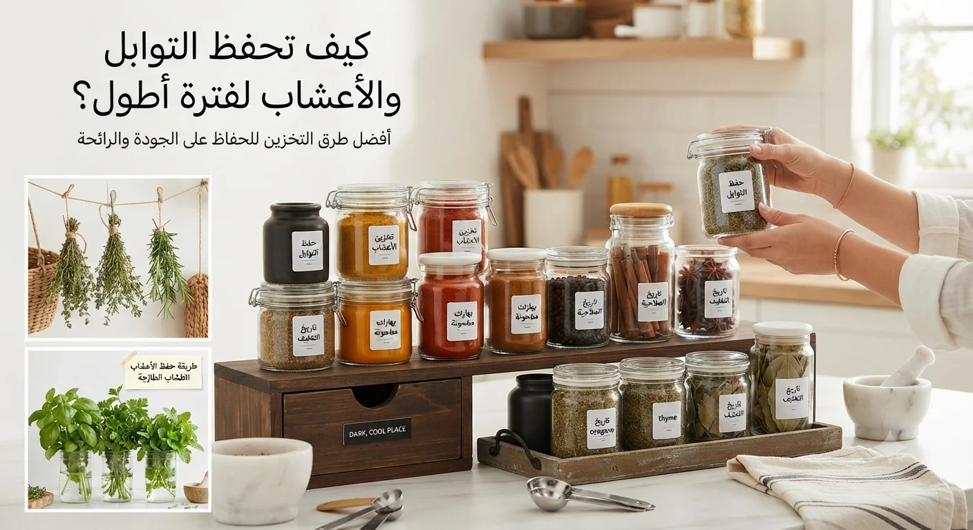 كيف تحفظ التوابل والأعشاب لفترة أطول؟