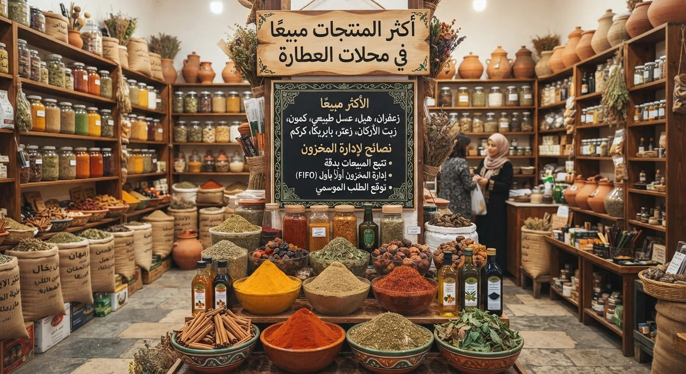 أكثر المنتجات مبيعًا في محلات العطارة