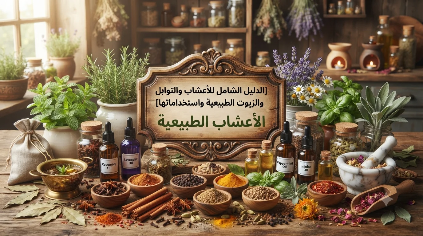 الدليل الشامل للأعشاب والتوابل والزيوت الطبيعية واستخداماتها
