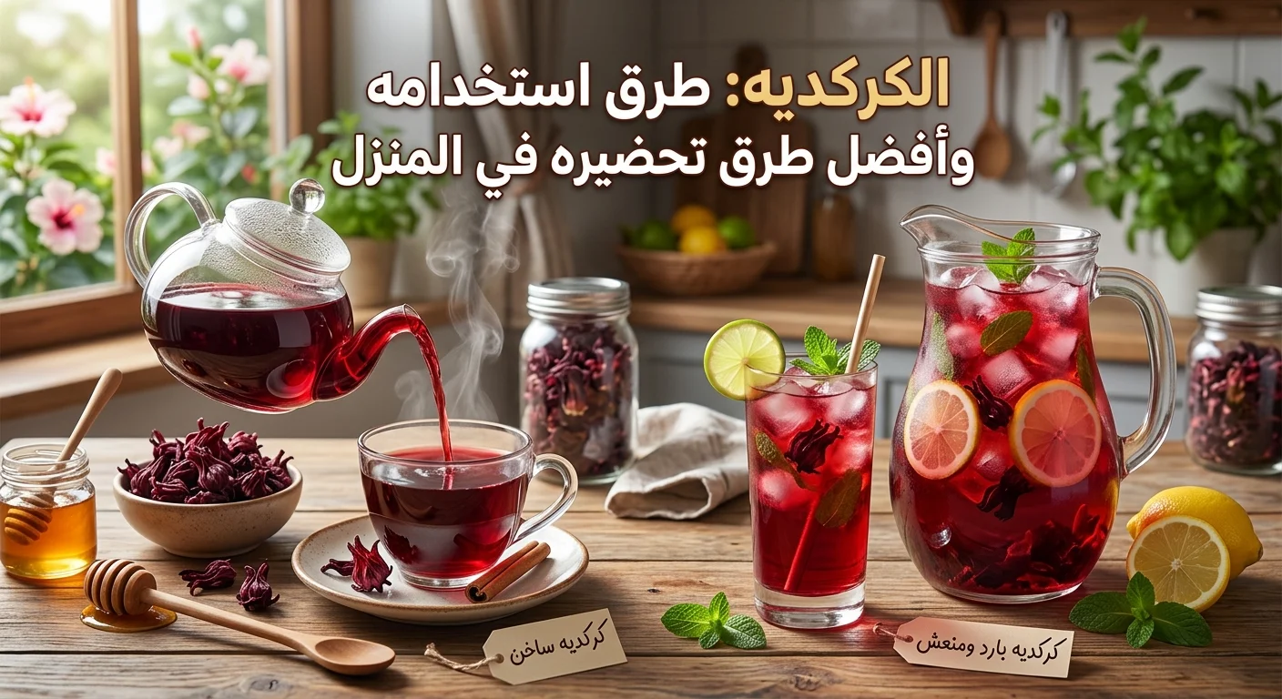 الكركديه: طرق استخدامه وأفضل طرق تحضيره في المنزل