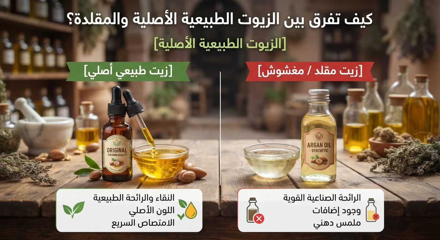 كيف تفرق بين الزيوت الطبيعية الأصلية والمقلدة؟